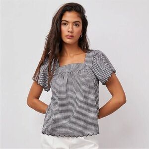 Rails Harley Mini Gingham Blouse Top Medium